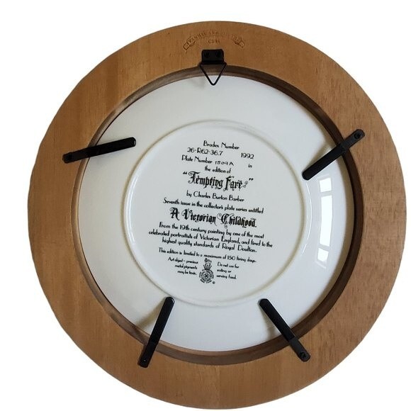 Tempting Fare by Charles Burton Barber collector plate # 1509A - Picture 2 of 4